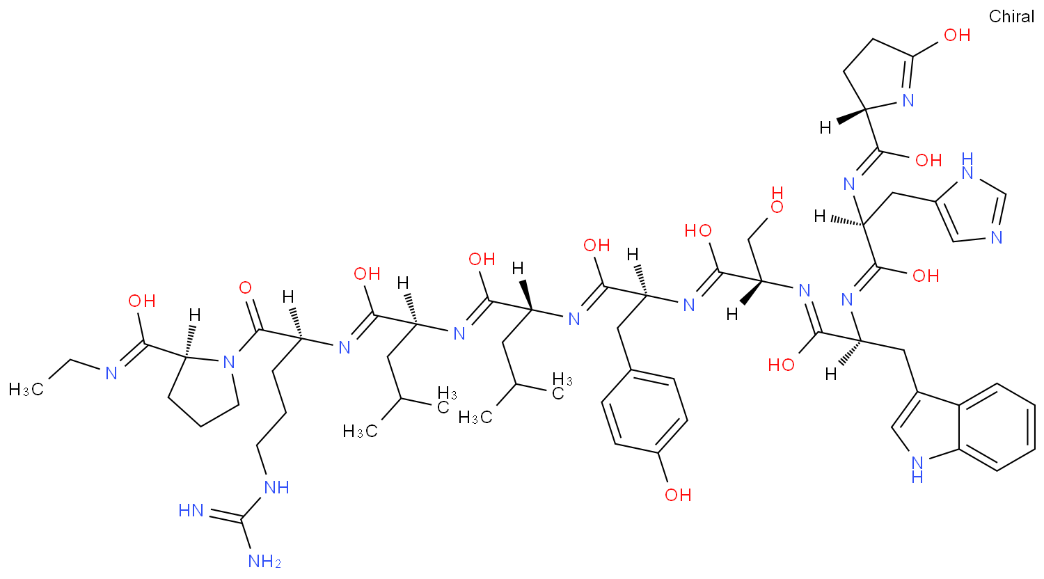 亮丙瑞林化学结构式
