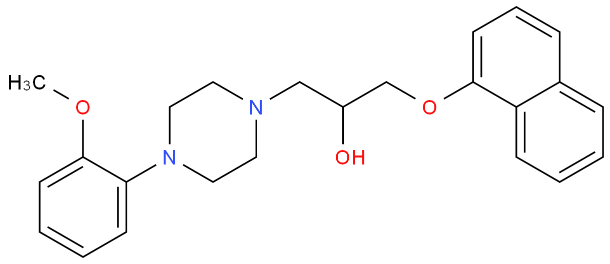Naftopidil dihydrochloride structure