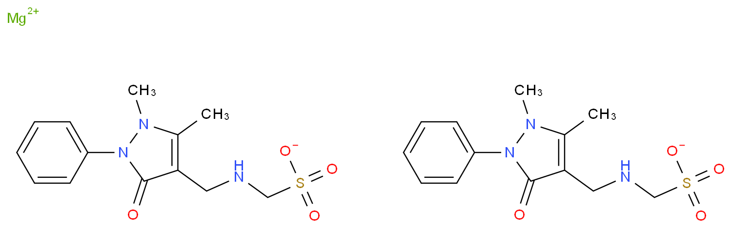 安乃近镁化学结构式