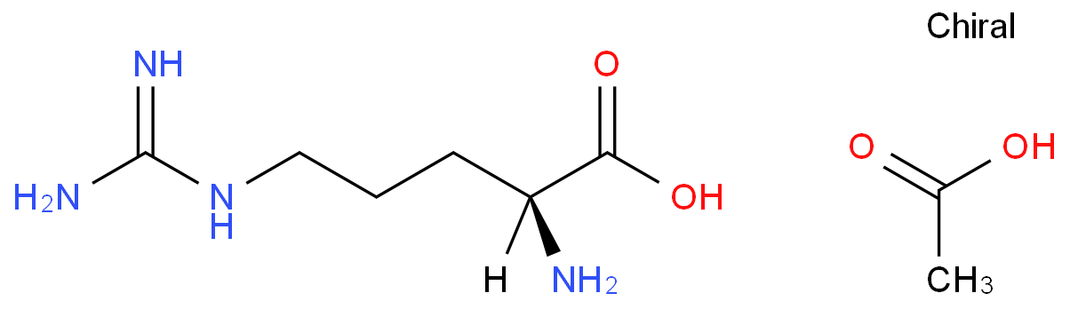 L-Arginine acetate 構造式画像