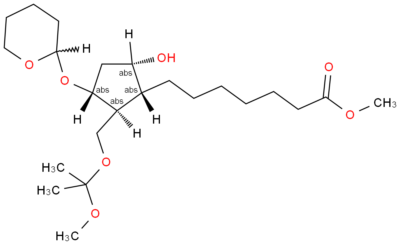 [1R-(1a,2b,3a,5a)]-5-Hydroxy-2-[(1-methoxy-1-methylethoxy)methyl]-3-[(tetrahydro-2H-pyran-2-yl)oxy]cyclopentaneheptanoic acid methyl ester
