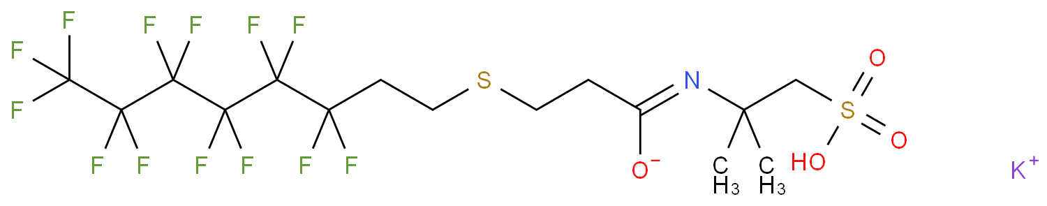2-甲基-2-(3-((3,3,4,4,5,5,6,6,7,7,8,8,8-十三氟辛硫基))丙酰胺基)丙磺 酸钾