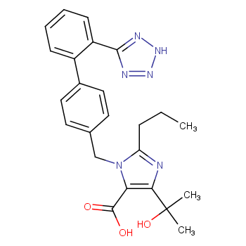 5-(2-hydroxypropan-2-yl)-2-propyl-3-[[4-[2-(2H-tetrazol-5-yl)phenyl]phenyl]methyl]imidazole-4-carboxylic acid
