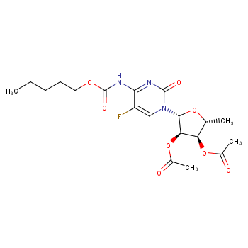 5\'-Deoxy-5-fluoro-N-[(pentyloxy)carbonyl]cytidine 2\',3\'-diacetate