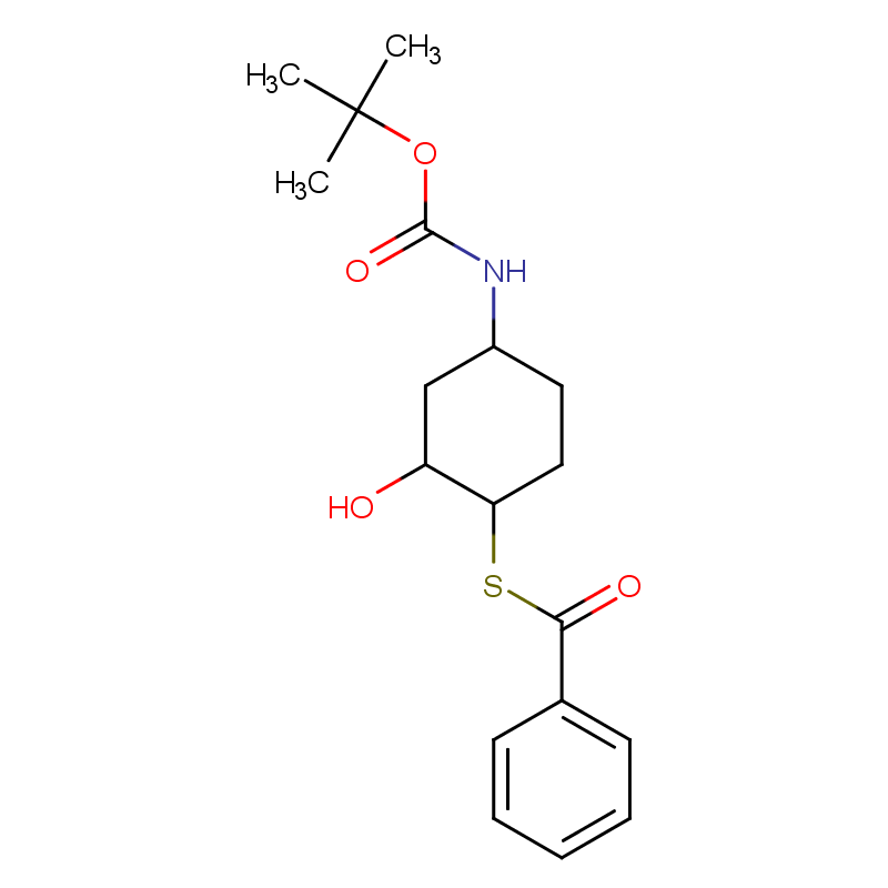 {(1R,2R,4R)-4-[(叔丁氧羰基)-氨基]-2-羟基环己基}苯硫代酯 CAS号:1350636-89-3科研及生产专用 高校及研究所支持货到付款