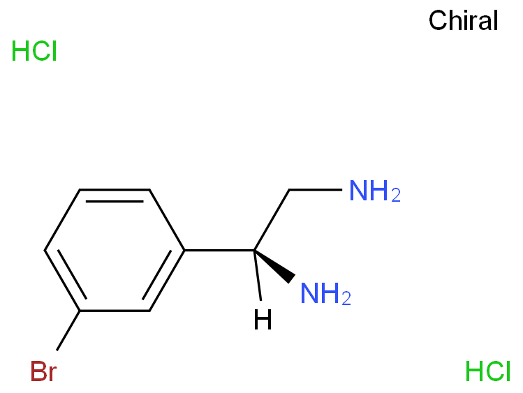 (S)-1-(3-溴苯基)乙烷-1,2-二胺二盐酸盐/1391575-87-3