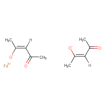 乙酰丙酮亚铁化学结构式