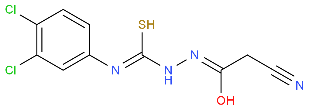2-(2-氰基乙酰基)-N-(3,4-二氯苯基)肼基硫代甲酰胺/656222-54-7