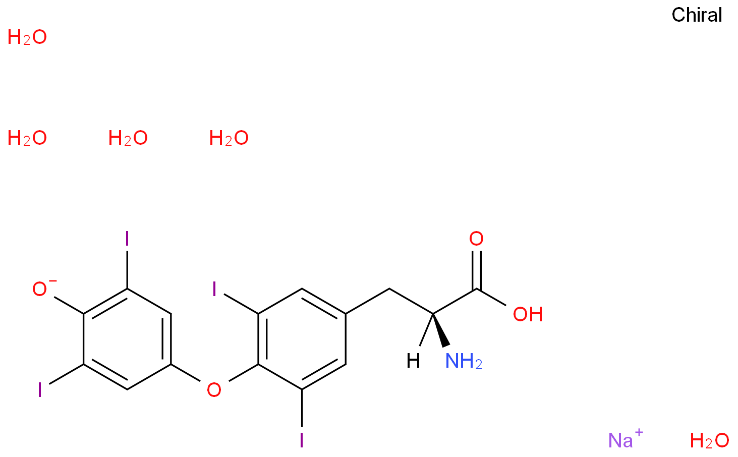 Sodium levothyroxine pentahydrate