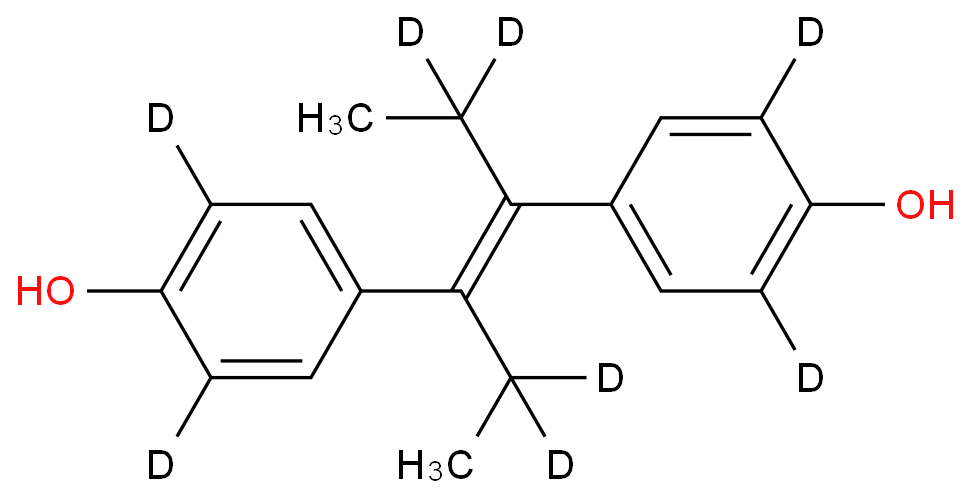 己烯雌酚-D8化学结构式