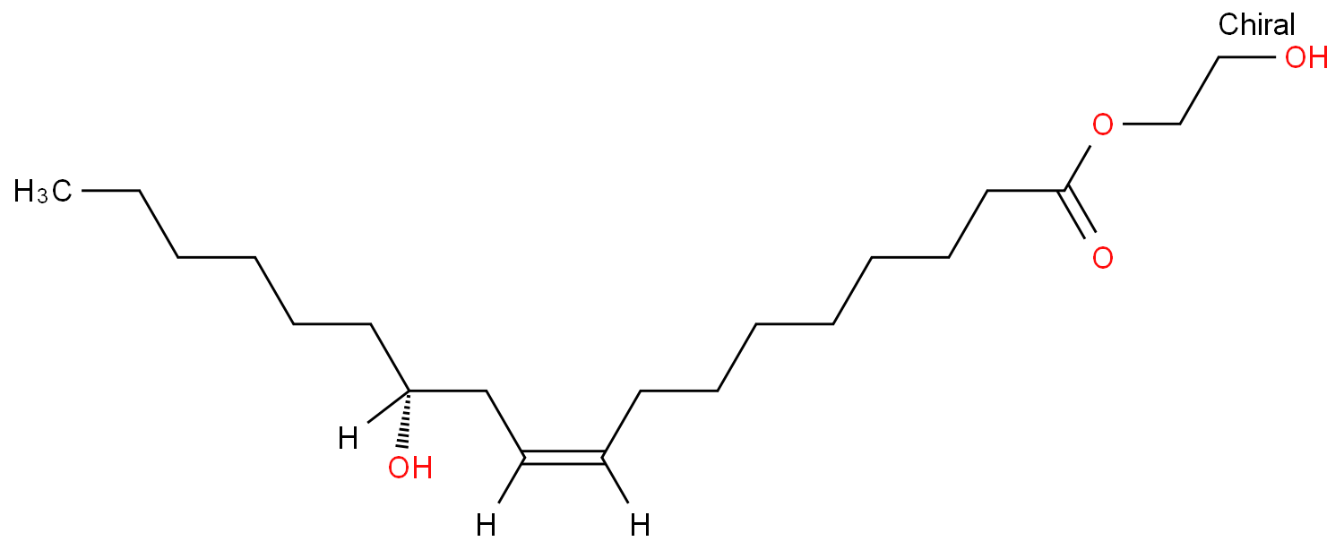 PEG-7 蓖麻醇酸酯化学结构式