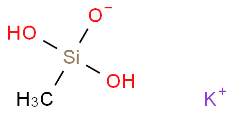 potassium methylsilanetriolate; 31795-24-1 structural formula