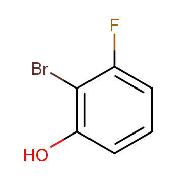 2-溴-3-氟苯酚化学结构式