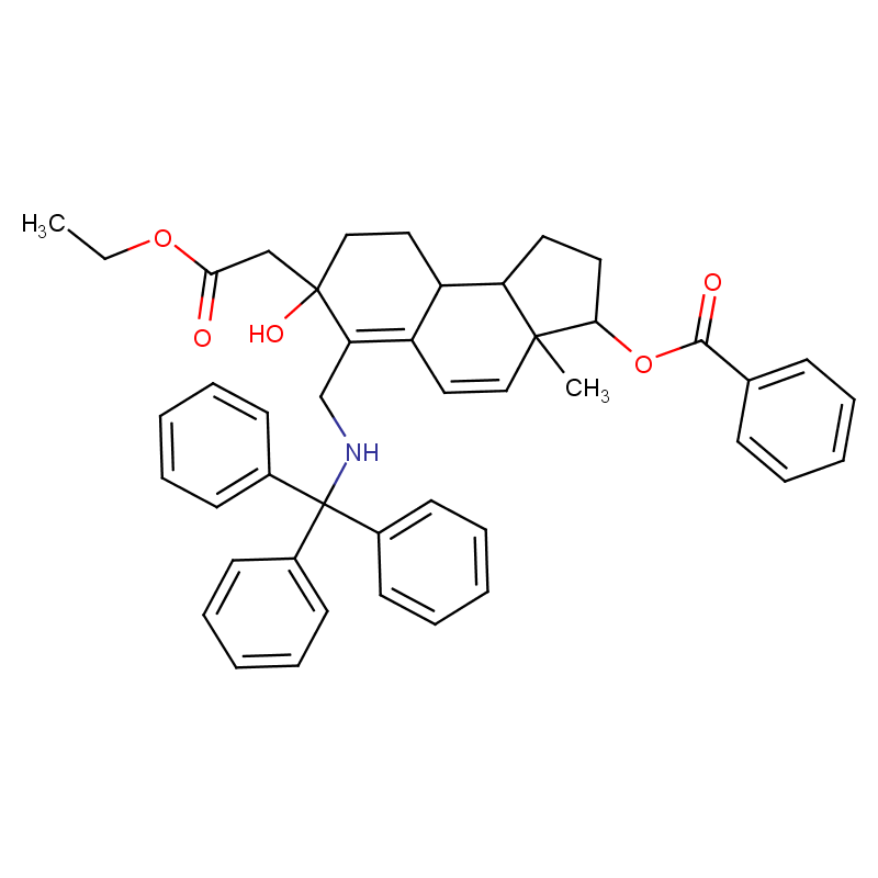 Benzoic Acid 7-ethoxycarbonylmethyl-7-hydroxy-3a-methyl-6-[(trityl ...