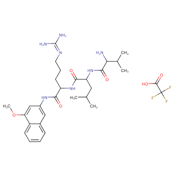 D-VALINE-LEUCINE-ARGININE-4-METHOXY-2-NAPHTHYLAMINE, TRIFLUOROACETATE SALT