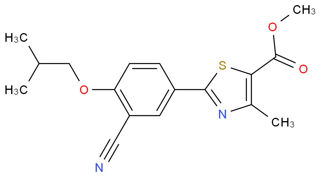 Methyl 2-(3-cyano-4-isobutoxyphenyl)-4-methyl-5-thiazolecarboxylate