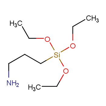 3-Aminopropyltriethoxysilane structure