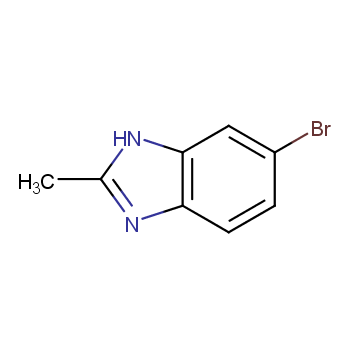 2-甲基-5-溴苯并咪唑化学结构式
