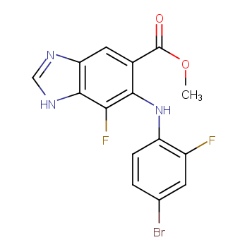 6-(4-溴-2-氟 - 苯基氨基)-4-氟-3H-苯并咪唑-5-羧酸甲酯 产品图片