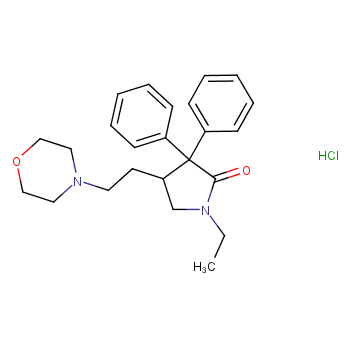1-ethyl-4-(2-morpholinoethyl)-3,3-diphenylpyrrolidin-2-one monohydrochloride