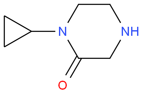 1-环丙基-2-哌嗪酮化学结构式