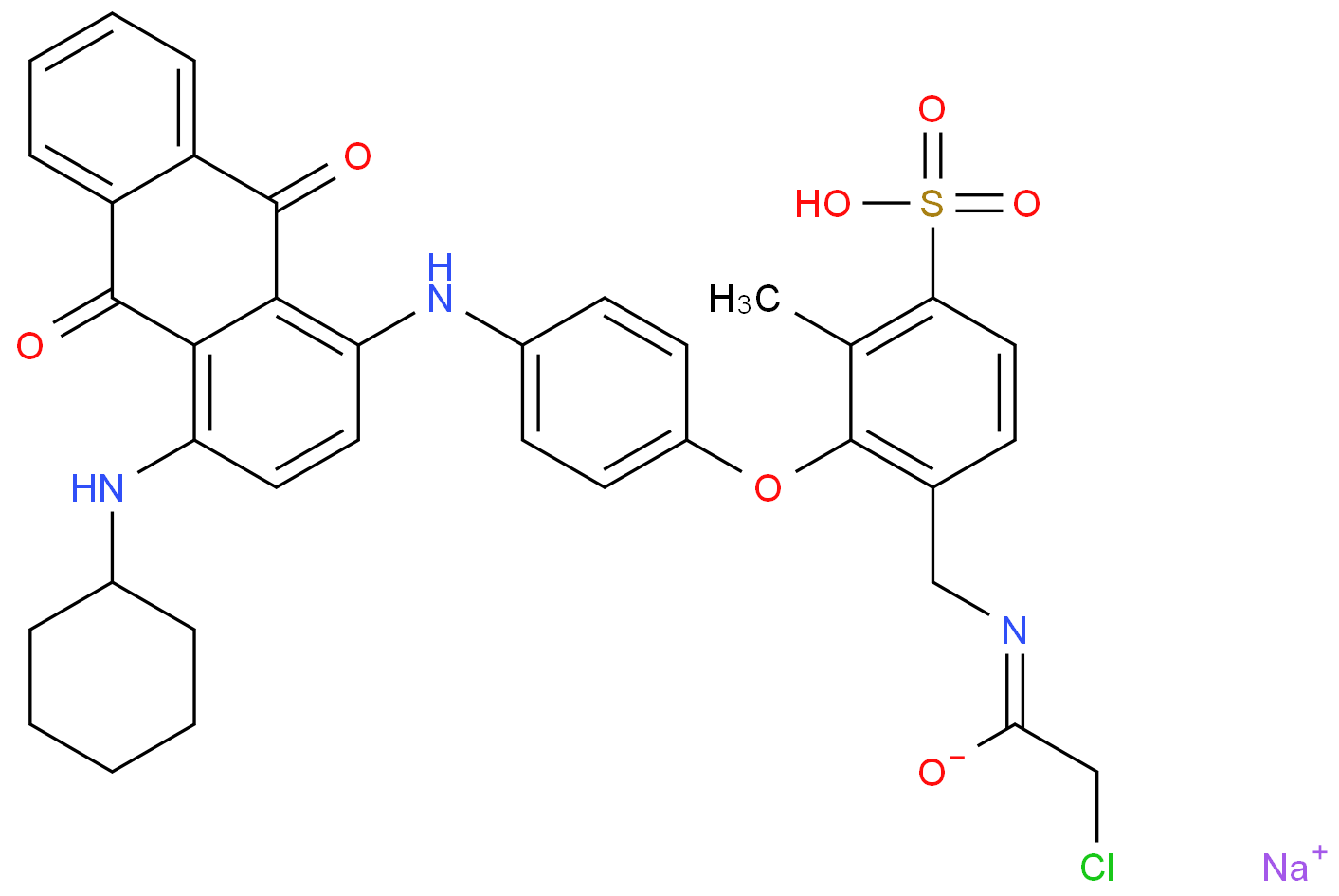 Benzenesulfonic acid,[[(2-chloroacetyl)amino]methyl][4-[[4 ...