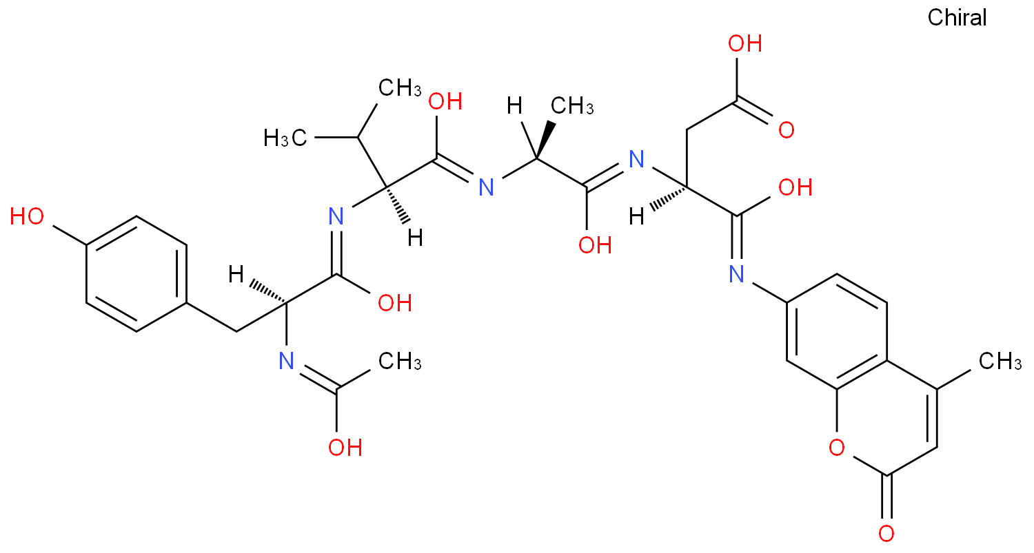 3-[2-[[2-[[2-acetamido-3-(4-hydroxyphenyl)propanoyl]amino]-3-methylbutanoyl]amino]propanoylamino]-4-[(4-methyl-2-oxochromen-7-yl)amino]-4-oxobutanoic acid