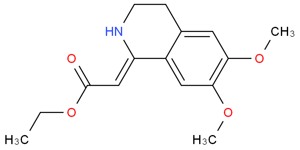 ethyl (2Z)-2-(6,7-dimethoxy-3,4-dihydro-2H-isoquinolin-1-ylidene)acetate