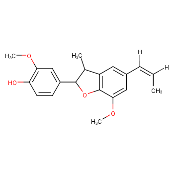 2-methoxy-4-[7-methoxy-3-methyl-5-[(E)-prop-1-enyl]-2,3-dihydro-1-benzofuran-2-yl]phenol