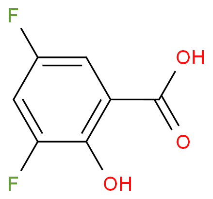 3,5-二氟水杨酸化学结构式