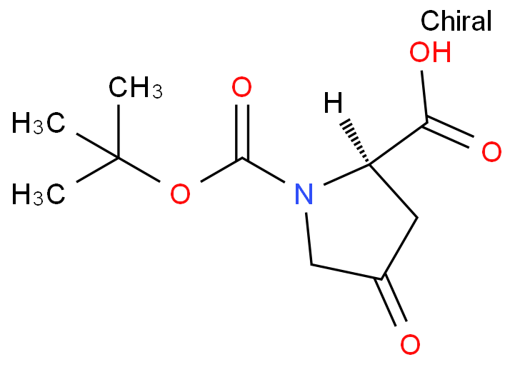 364077-84-9 (R)-1-(叔丁氧基羰基)-4-氧代吡咯烷-2-羧酸 结构式图片
