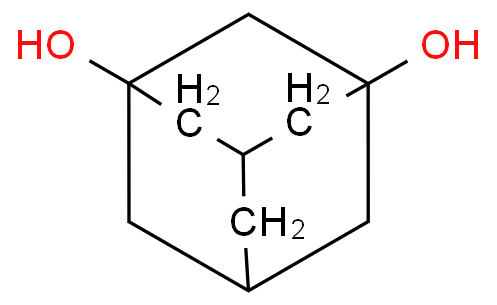 1,3-金刚烷二醇化学结构式