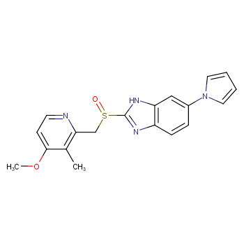 2-[(4-methoxy-3-methylpyridin-2-yl)methylsulfinyl]-6-pyrrol-1-yl-1H-benzimidazole