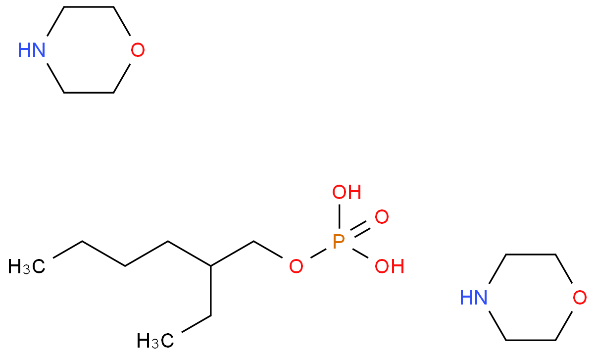 2-ethylhexyl dihydrogen phosphate, compound with morpholine (1:2)