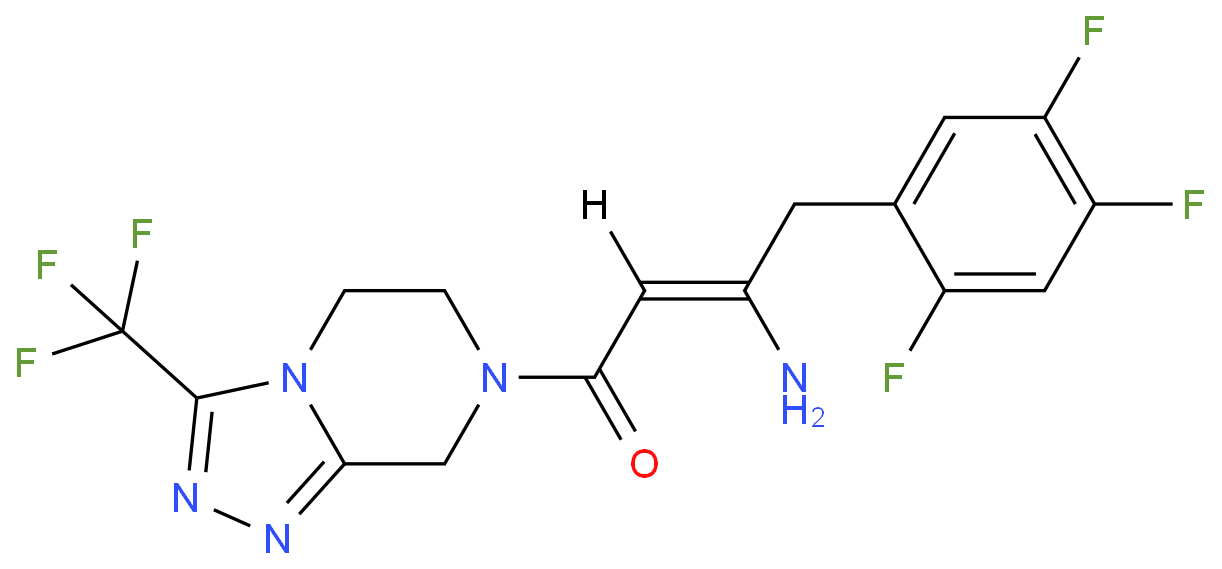 (Z)-3-amino-1-[3-(trifluoromethyl)-6,8-dihydro-5H-[1,2,4]triazolo[4,3-a]pyrazin-7-yl]-4-(2,4,5-trifluorophenyl)but-2-en-1-one