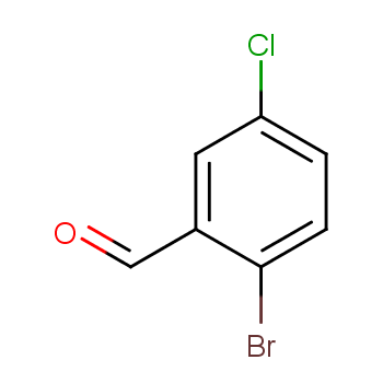 2-溴-5-氯苯甲醛化学结构式