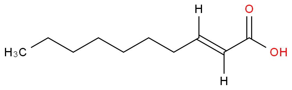 反式-2-癸烯酸化学结构式