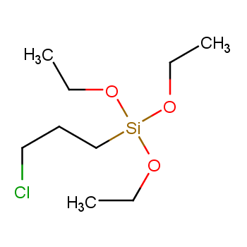 3-氯丙基三乙氧基硅烷化学结构式