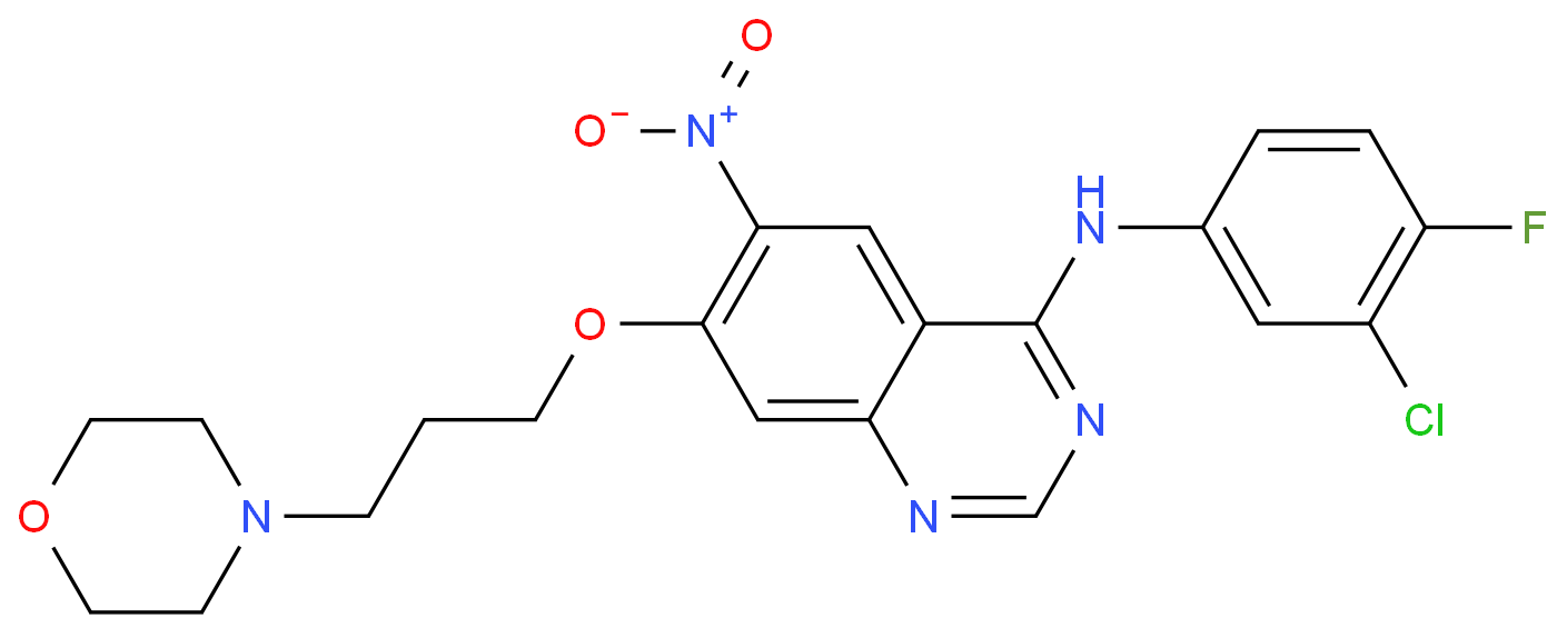 N-(3-氯-4-氟苯基)-7-(3-吗啉丙氧基)-6-硝基喹唑啉-4-胺