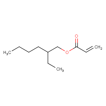 丙烯酸(2-乙基己)酯化学结构式