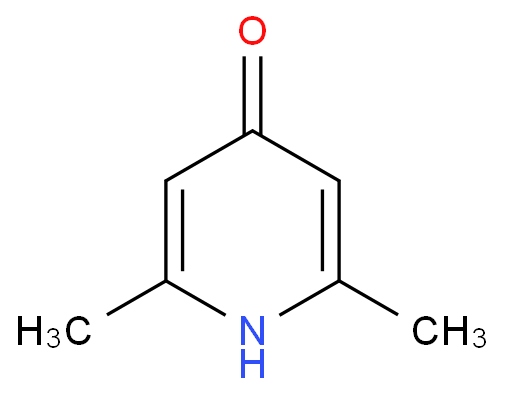 2,6-二甲基-4-羟基吡啶化学结构式