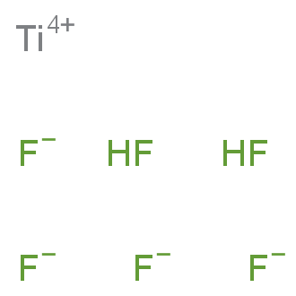 hexafluorotitanium(2-);hydron