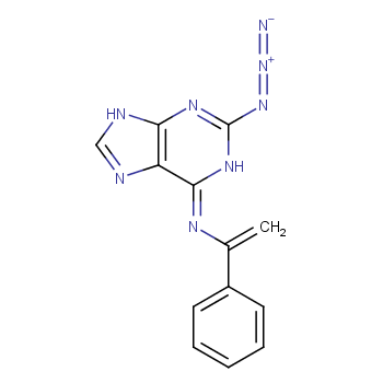 methylene-2-azido-6-benzylaminopurine