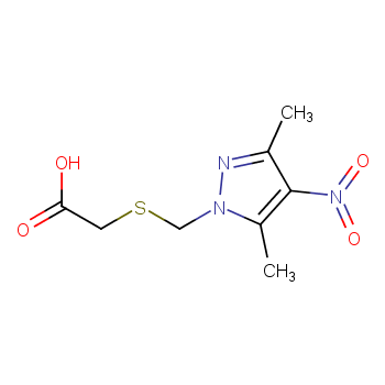 ([(3,5-Dimethyl-4-nitro-1H-pyrazol-1-yl)methyl]thio)acetic acid