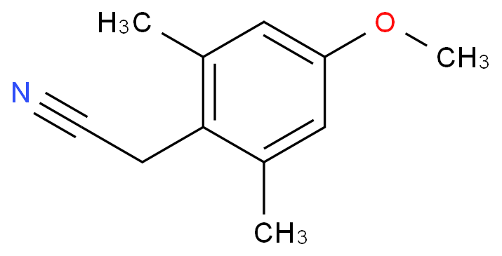 61000-23-5 4-甲氧基-2,6-二甲基苯乙腈 结构式图片