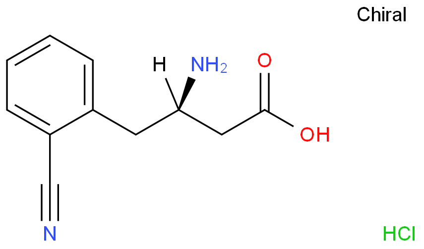 (3R)-3-amino-4-(2-cyanophenyl)butanoic acid,hydrochloride