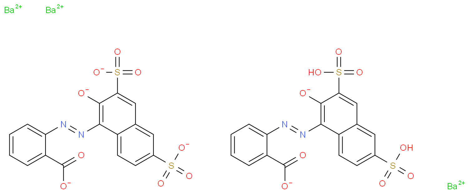 barium 2-[(2-hydroxy-3,6-disulphonato-1-naphthyl)azo]benzoate (3:2)