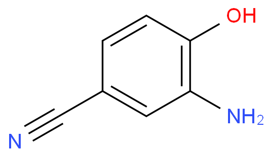 2-氨基-4-氰基苯酚化学结构式