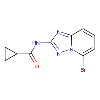 cyclopropanecarboxylic acid (5-bromo-[1,2,4]triazolo[1,5-a]pyridin-2-yl)-amide