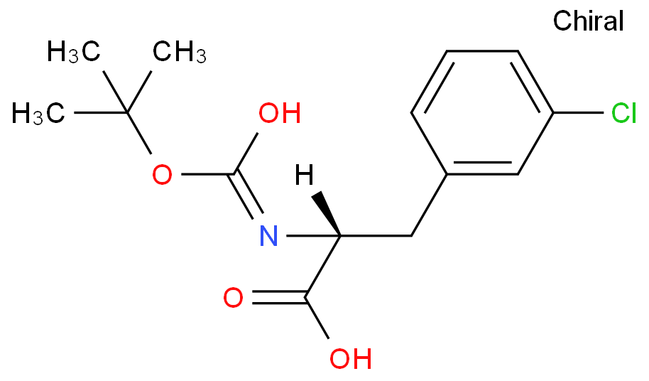 80102-25-6-N-叔丁氧羰基-D-3-氯苯丙氨酸-0.98